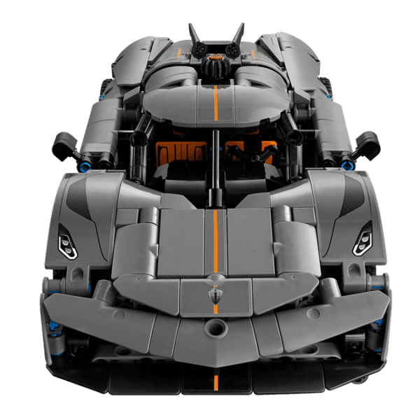 42173_WEB_SEC02_NOBG LEGO Koenigsegg Jesko Absolut pelēks hiperauto 42173