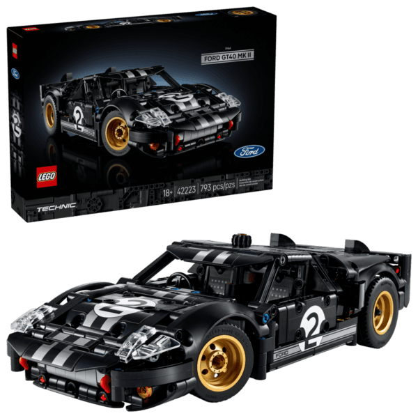 42223_boxprod_v39_en-gb LEGO 1966 Ford GT40 MKII sacīkšu auto 42223