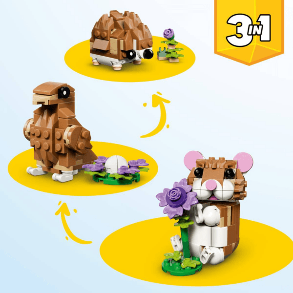 31376_Creator3in1_1HY26_EcommerceMobile_3000x3000_1_new_notext LEGO Mīlīgs kāmītis ar ziedu 31376