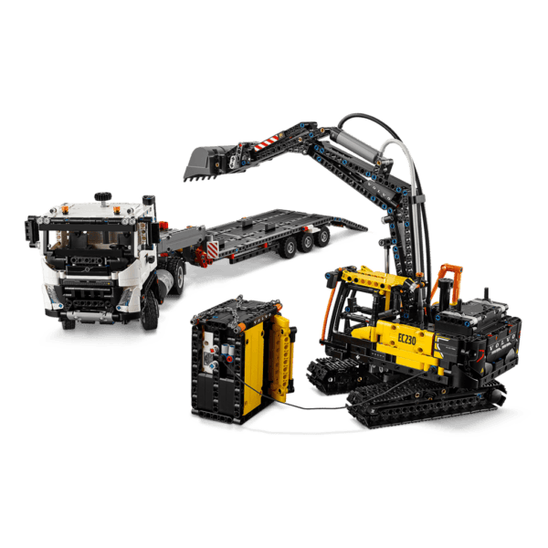 42175_WEB_SEC03_NOBG LEGO Kravas auto Volvo FMX un elektriskais ekskavators EC230 42175