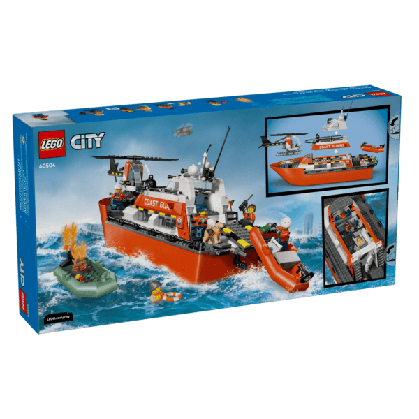 LEGO Krasta apsardzes glābšanas laiva un helikopters 60504