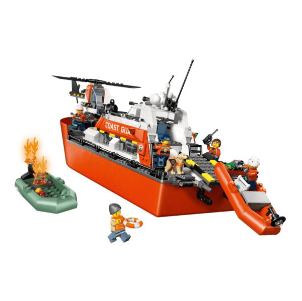 LEGO Krasta apsardzes glābšanas laiva un helikopters 60504