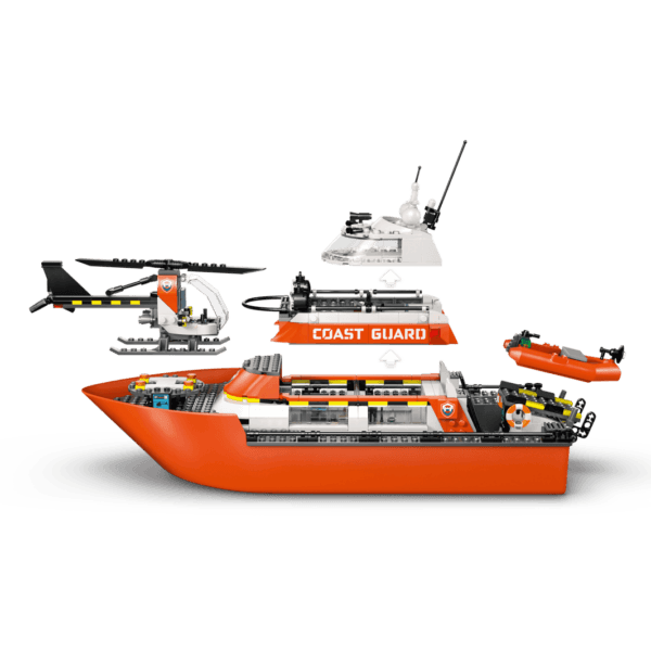 LEGO Krasta apsardzes glābšanas laiva un helikopters 60504