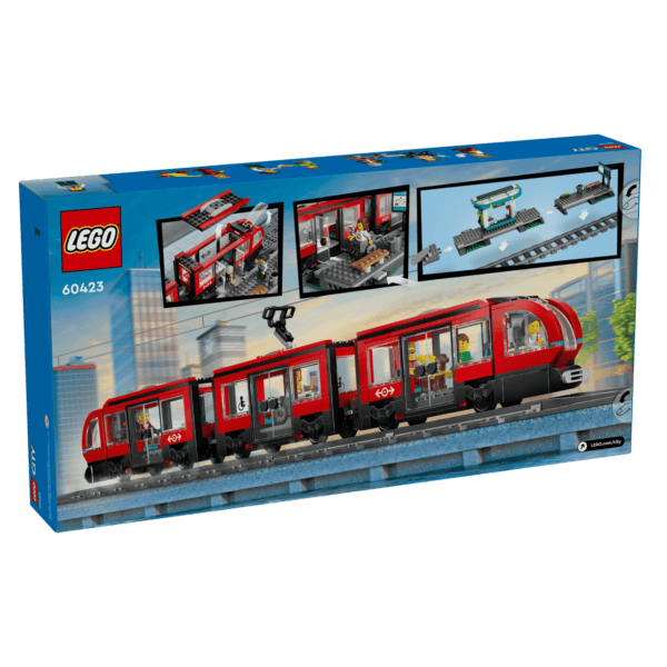 LEGO Pilsētas tramvajs un stacija 60423
